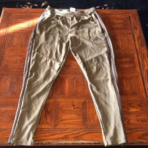 Adidas aero ready warm up pants.